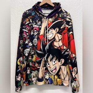 3d Printed Men's Novelty Long Sleeve Pullover Hoodie Sweatshirt - L/XL